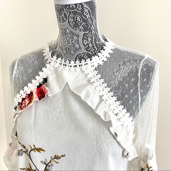 Floral MeshBlouse - Picture 3 of 7